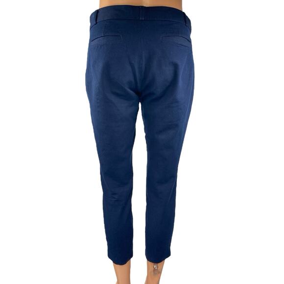 Banana Republic Sloan Women's Blue Skinny Mid Rise Crop Trousers Dress Pants 2P - Picture 3 of 5